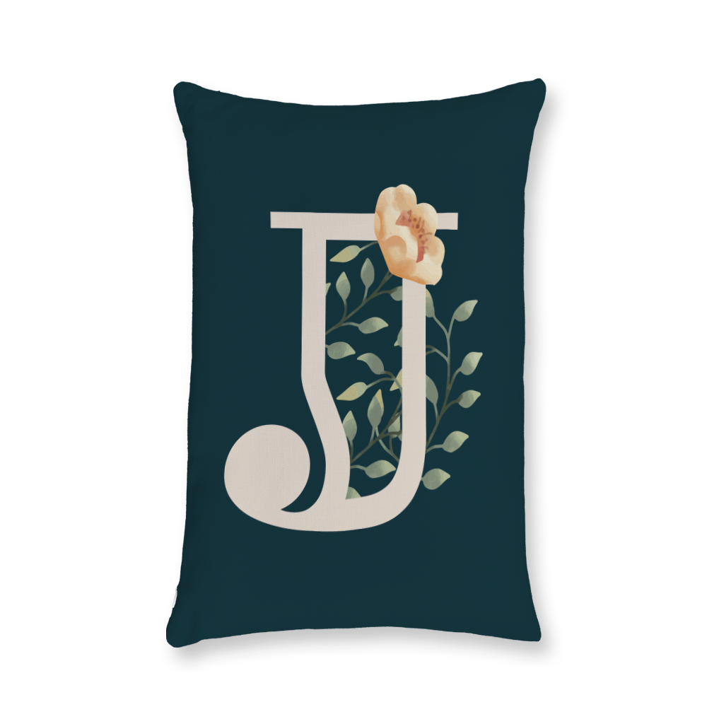 floral-watercolor-letter-j-throw-pillow