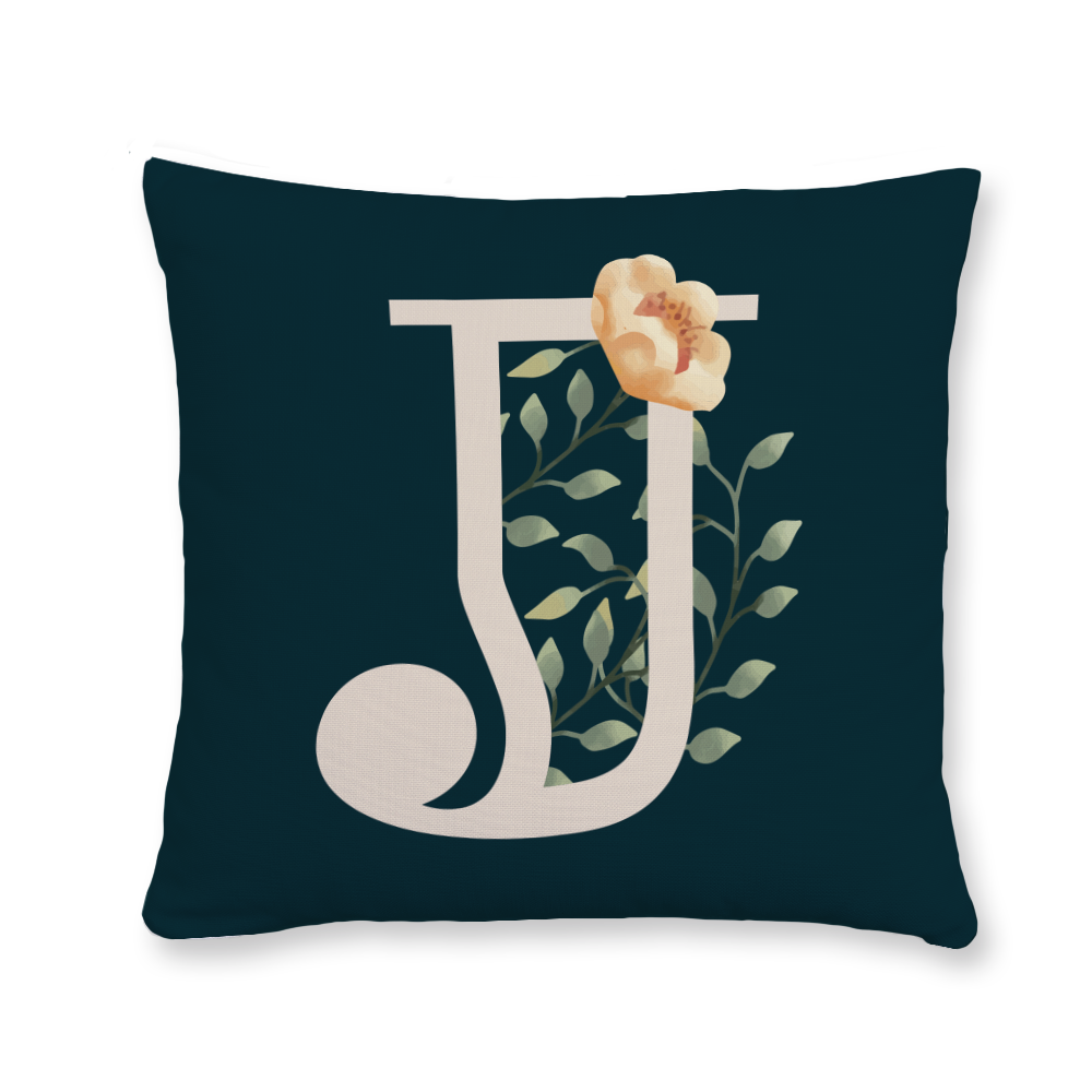 floral-watercolor-letter-j-throw-pillow