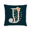 floral-watercolor-letter-j-throw-pillow