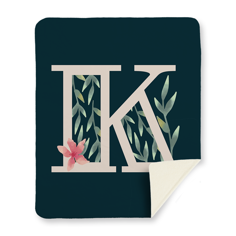 floral-watercolor-letter-k-blanket-sherpa
