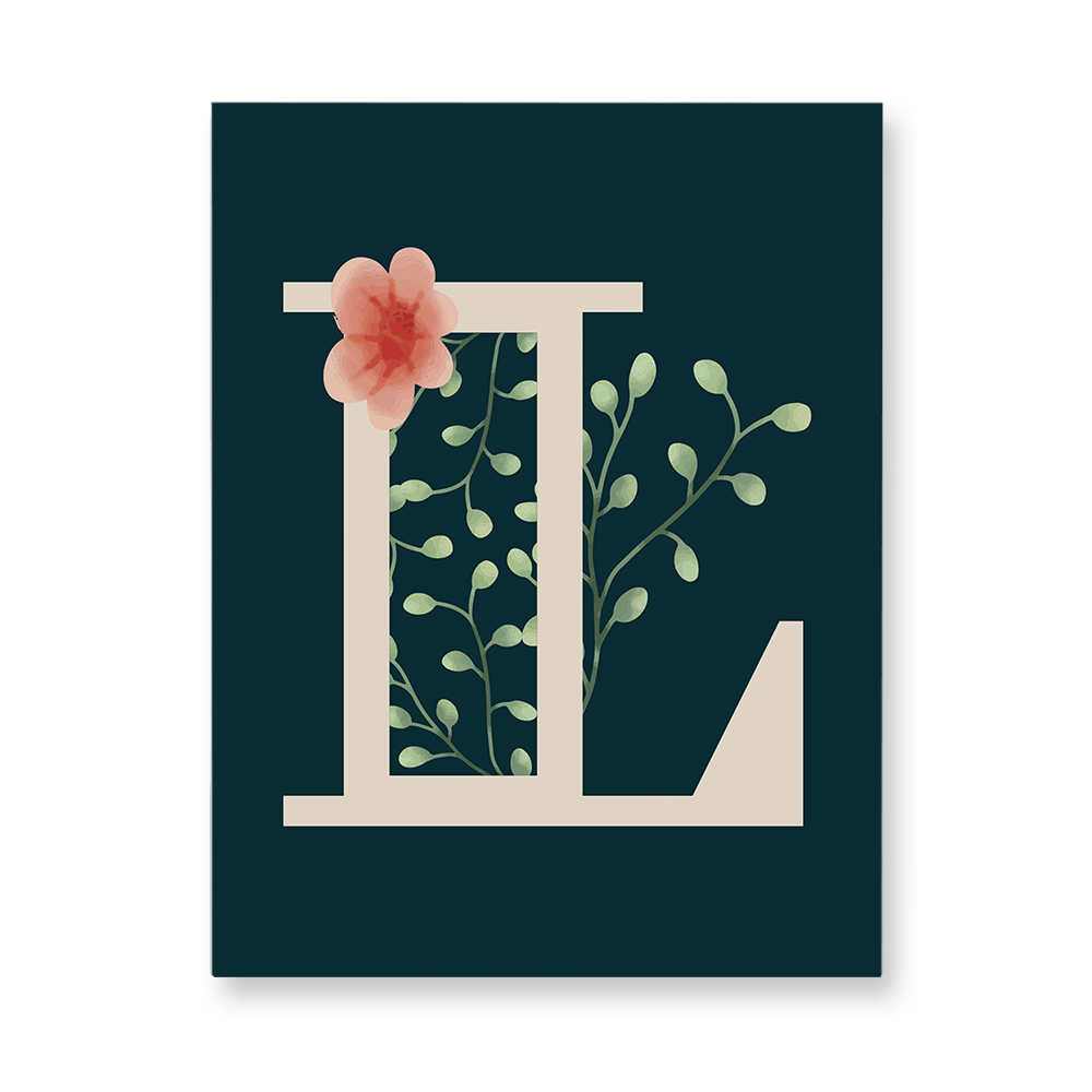 floral-watercolor-letter-l-aluminum-wall-art