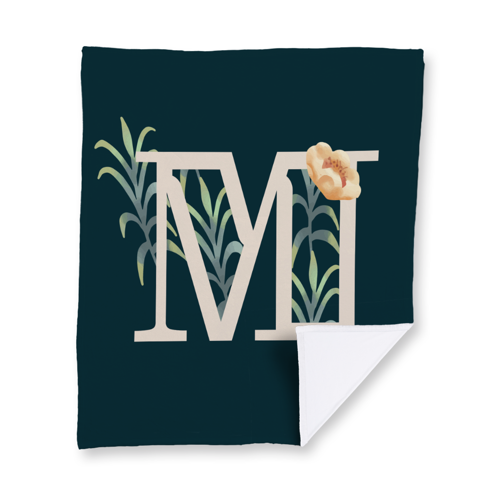 floral-watercolor-letter-m-blanket-velvety