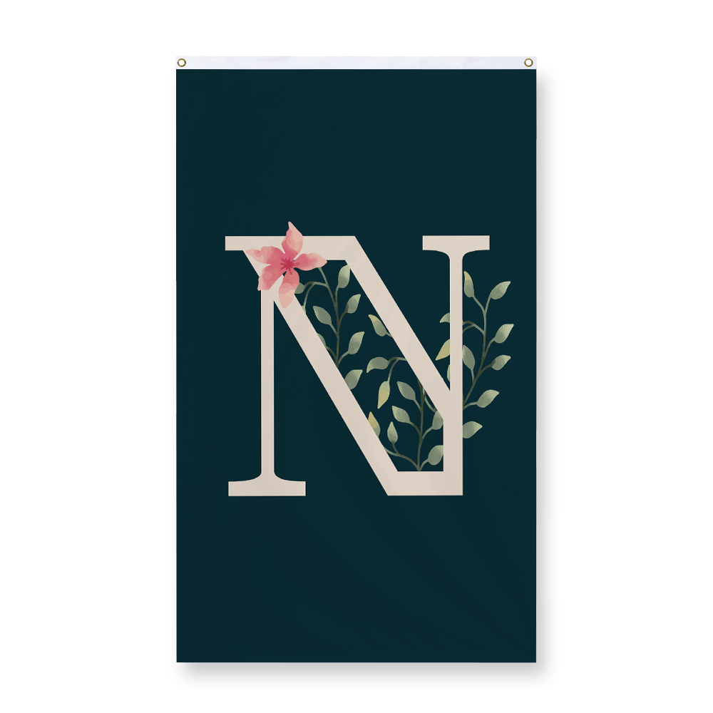 floral-watercolor-letter-n-display-flag