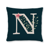 floral-watercolor-letter-n-throw-pillow