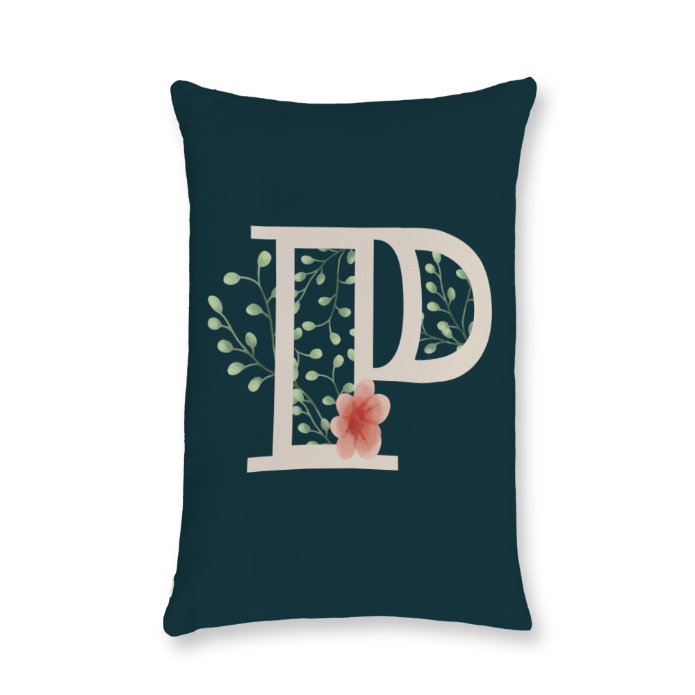 floral-watercolor-letter-p-throw-pillow