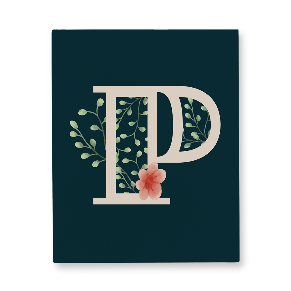 floral-watercolor-letter-p-gallery-canvas-wall-art