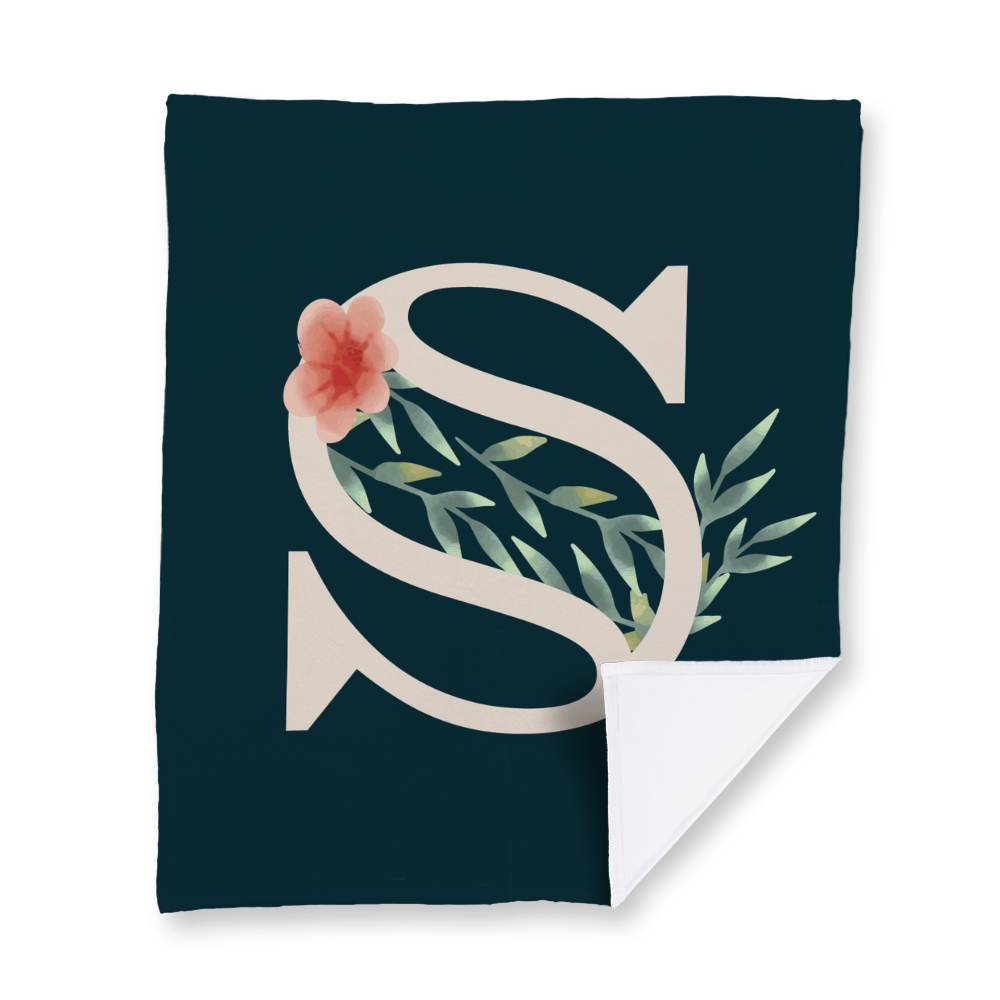 floral-watercolor-letter-s-blanket-velvety