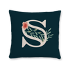 floral-watercolor-letter-s-throw-pillow