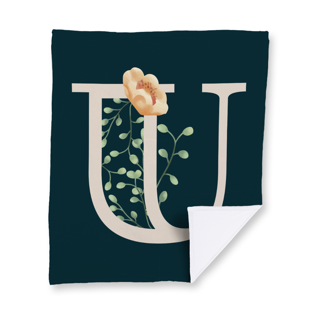 floral-watercolor-letter-u-blanket-velvety