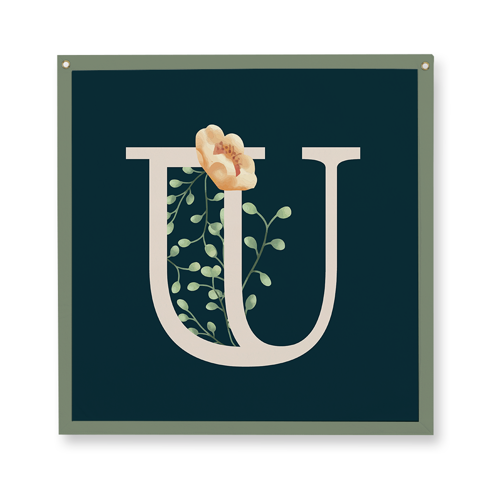 floral-watercolor-letter-u-camp-flag-square