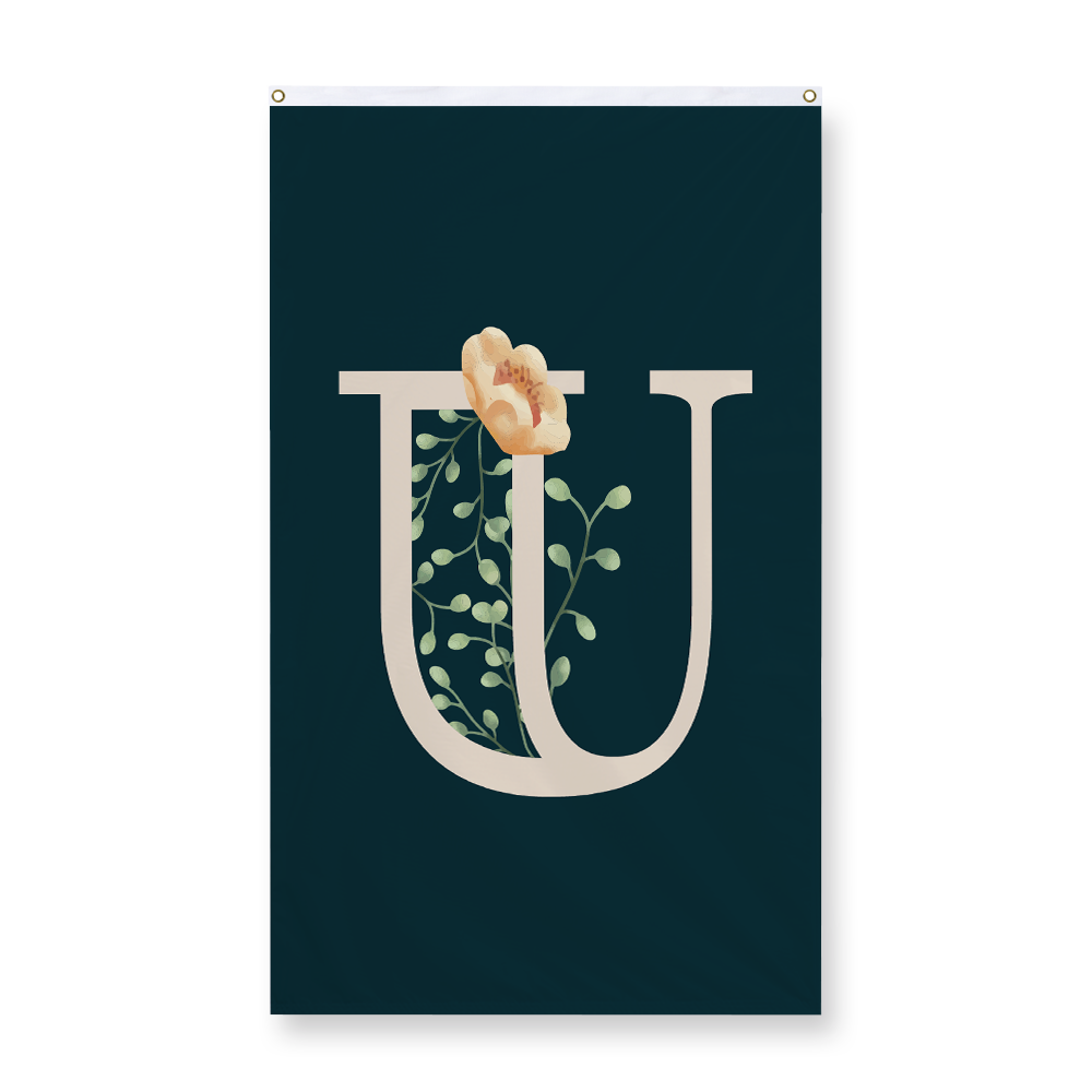 floral-watercolor-letter-u-display-flag