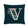 floral-watercolor-letter-v-throw-pillow