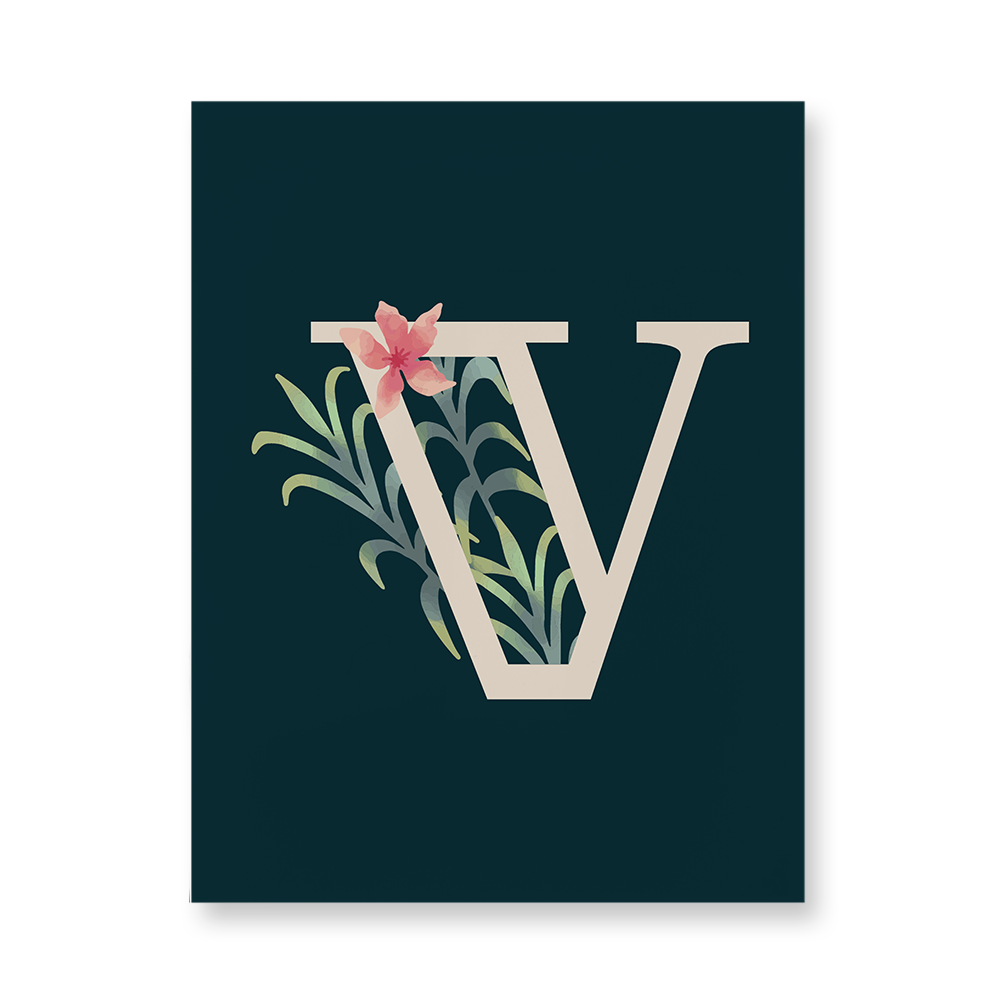 floral-watercolor-letter-v-acrylic-wall-art