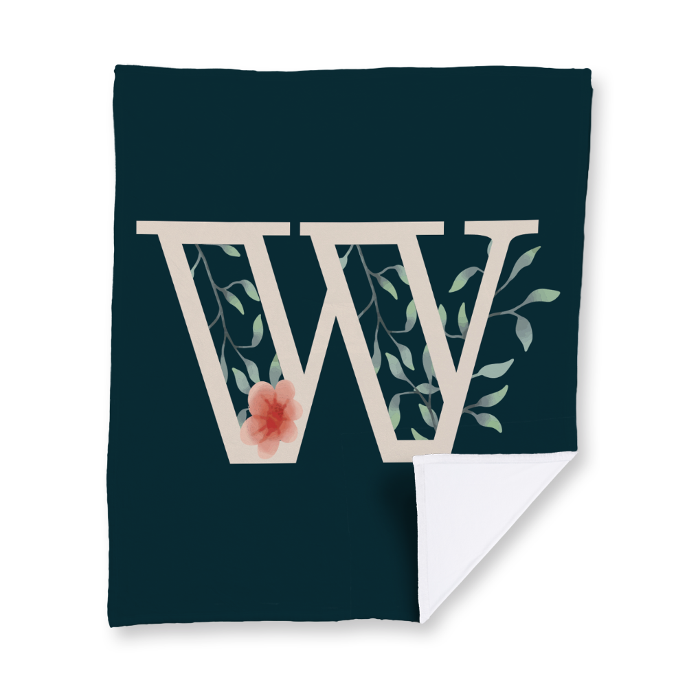 floral-watercolor-letter-w-blanket-velvety