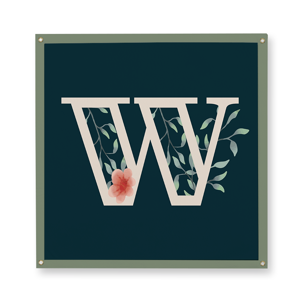 floral-watercolor-letter-w-camp-flag-square