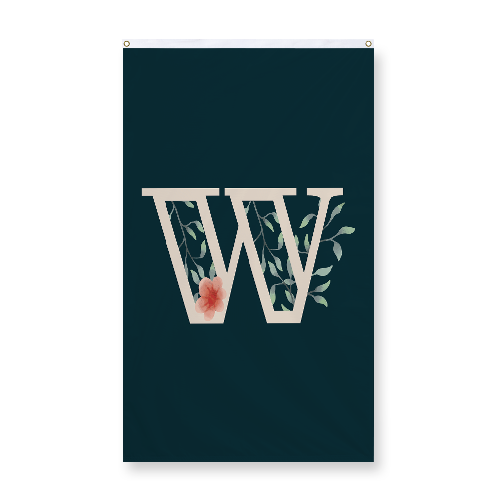 floral-watercolor-letter-w-display-flag