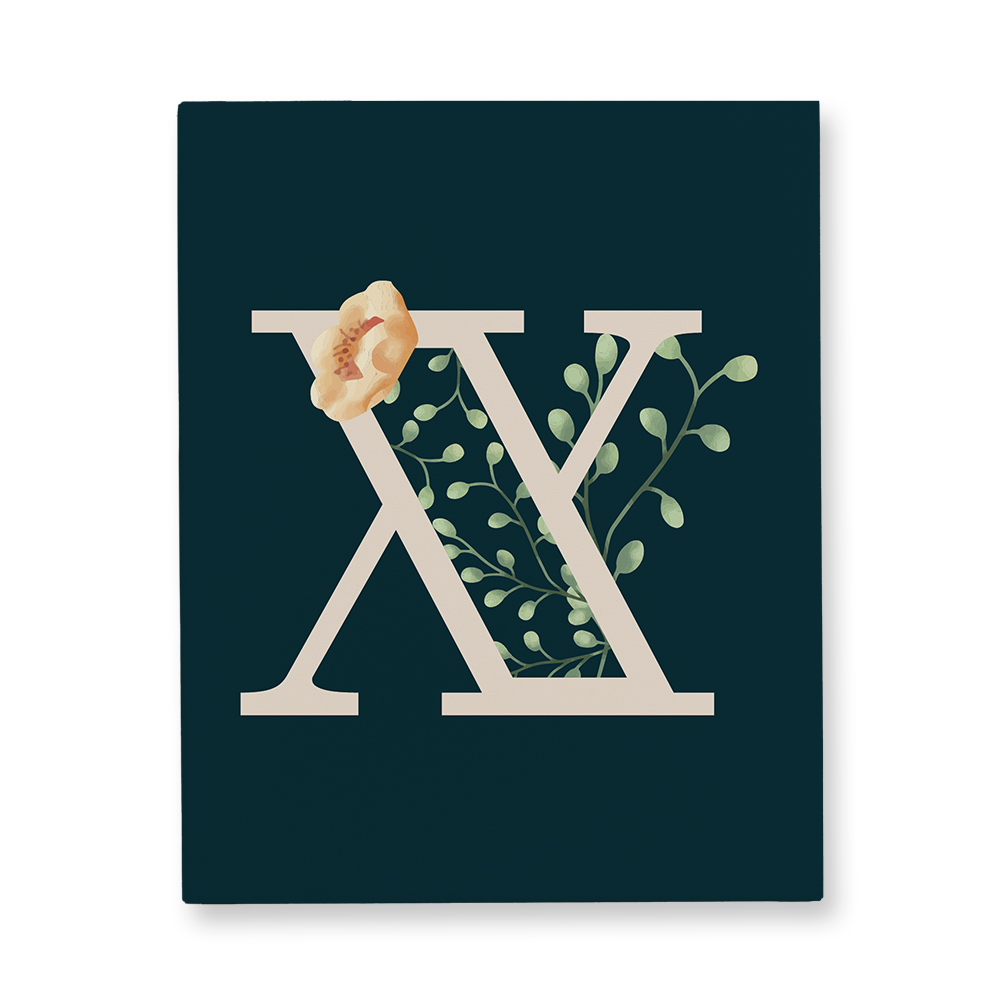 floral-watercolor-letter-x-canvas-wall-art