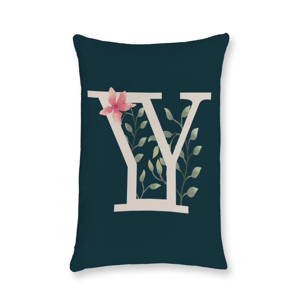 floral-watercolor-letter-y-throw-pillow