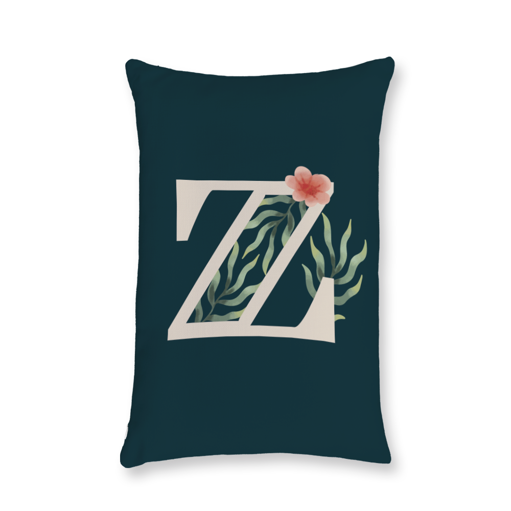 floral-watercolor-letter-z-throw-pillow