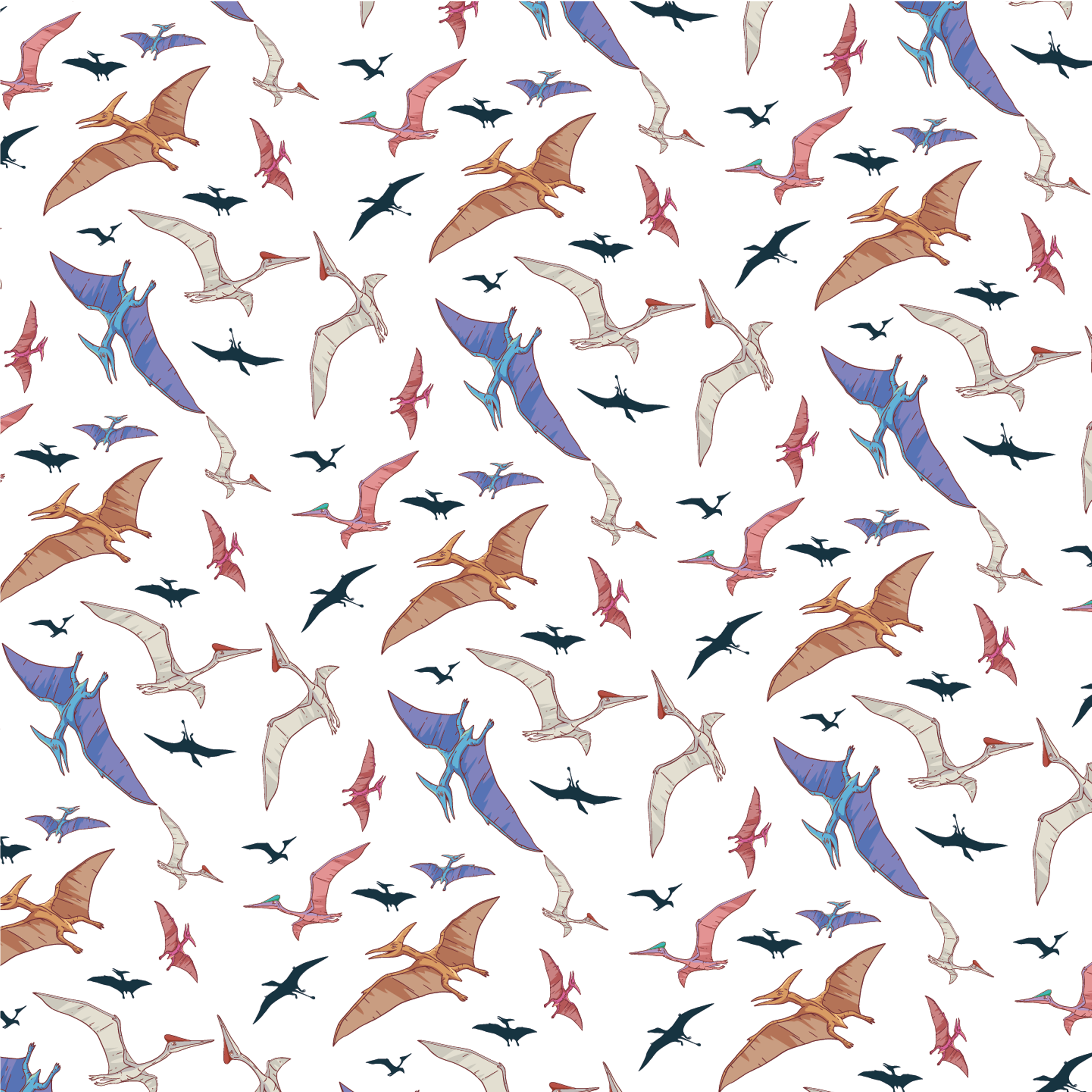 Flying Dinosaur Pattern