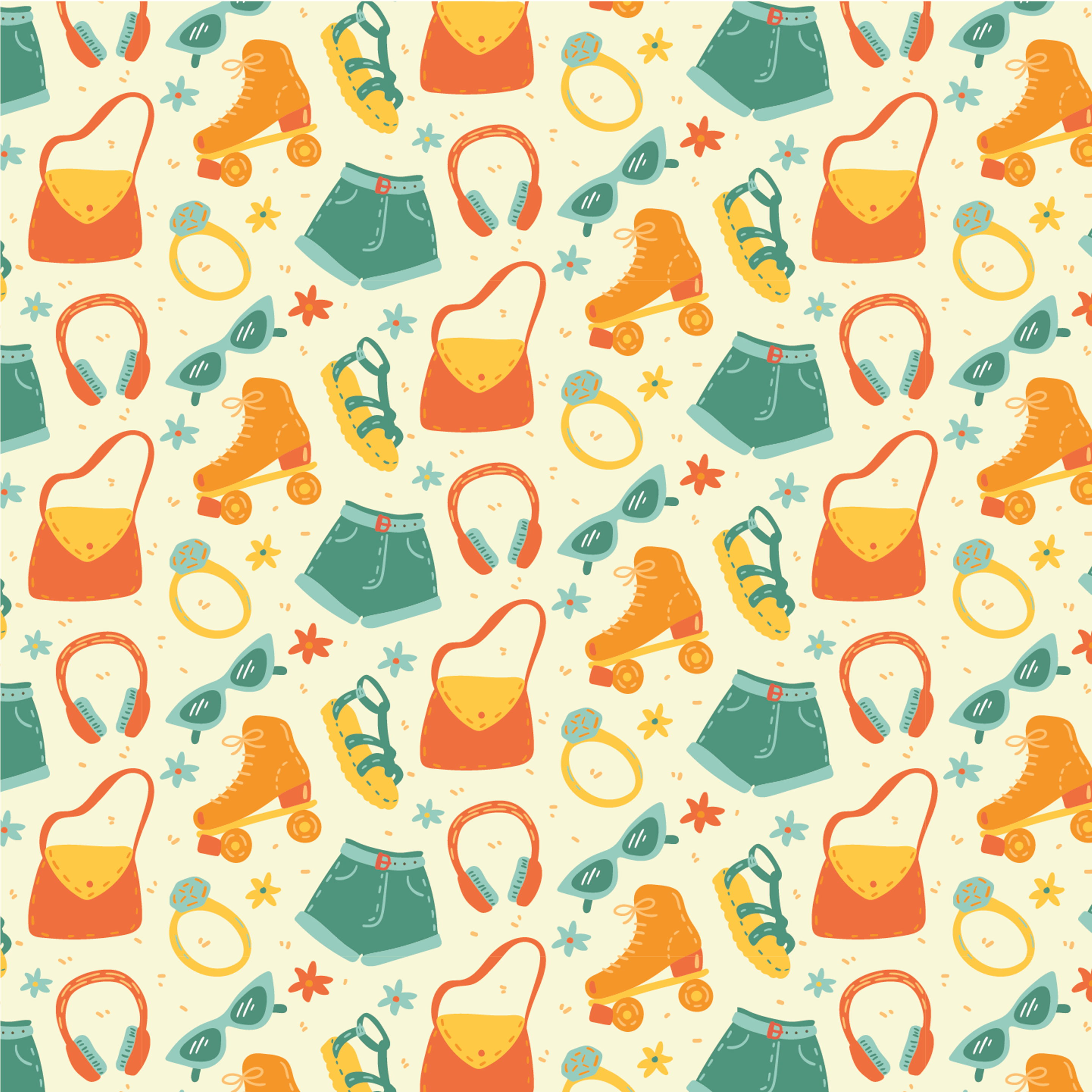 fun-retro-summer-pattern-design-theme