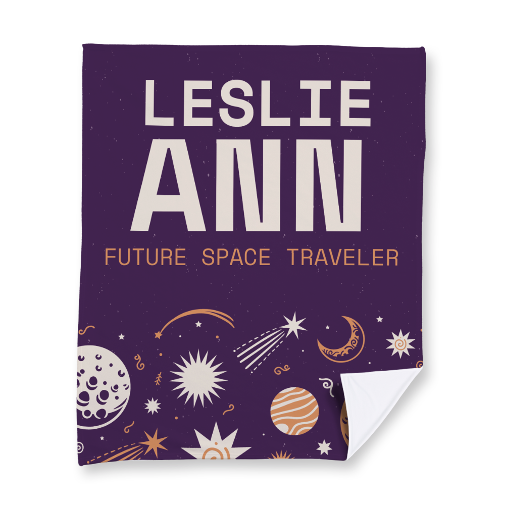 Future Space Traveler Fleece Blanket