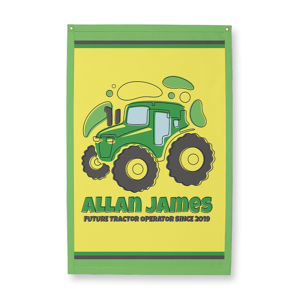 Future Tractor Operator Rectangle Camp Flag