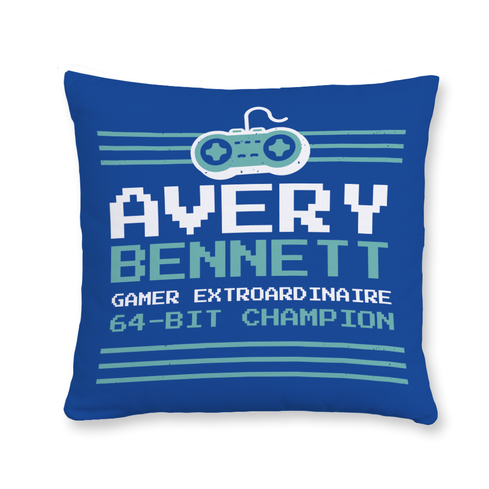 Gaming Champ Throw Pillow