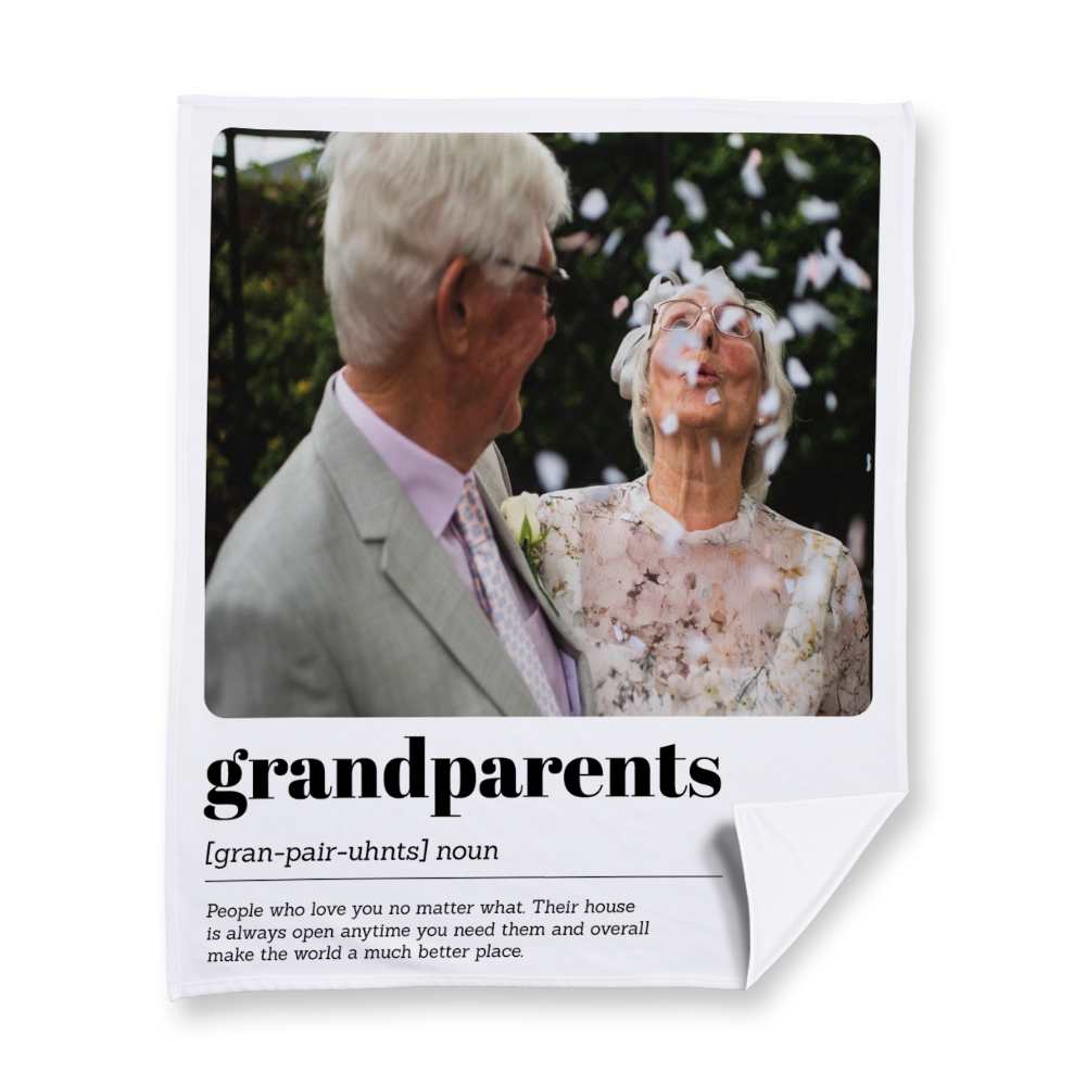 Grandparents Meaning Fleece Blanket