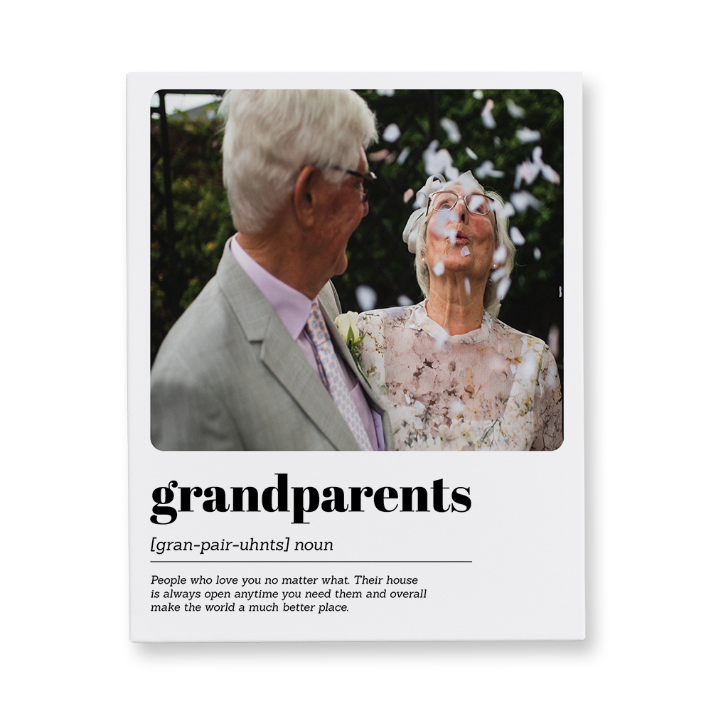 Grandparents Meaning Canvas Wall Art