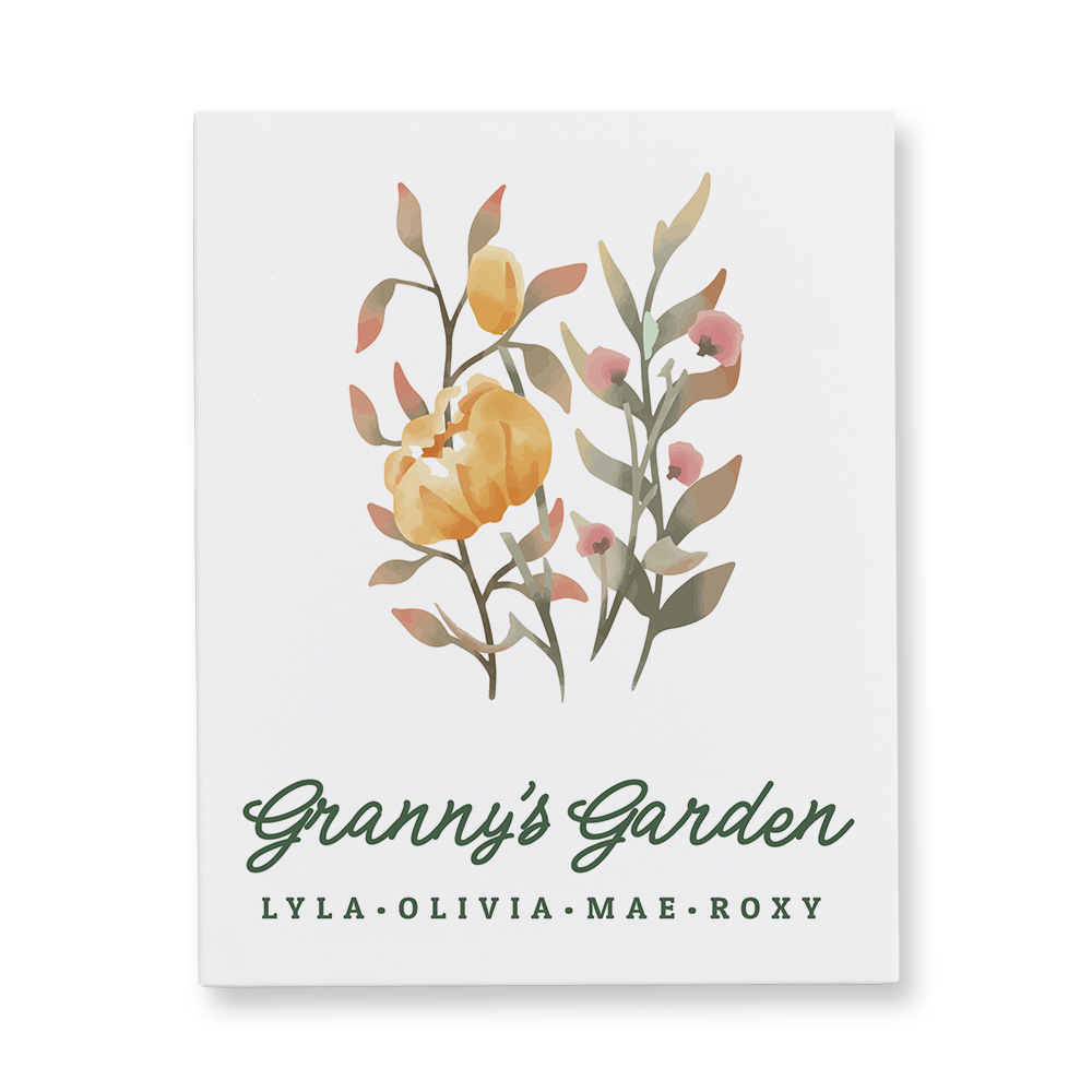 Granny's Garden Gallery Canvas Wall Art