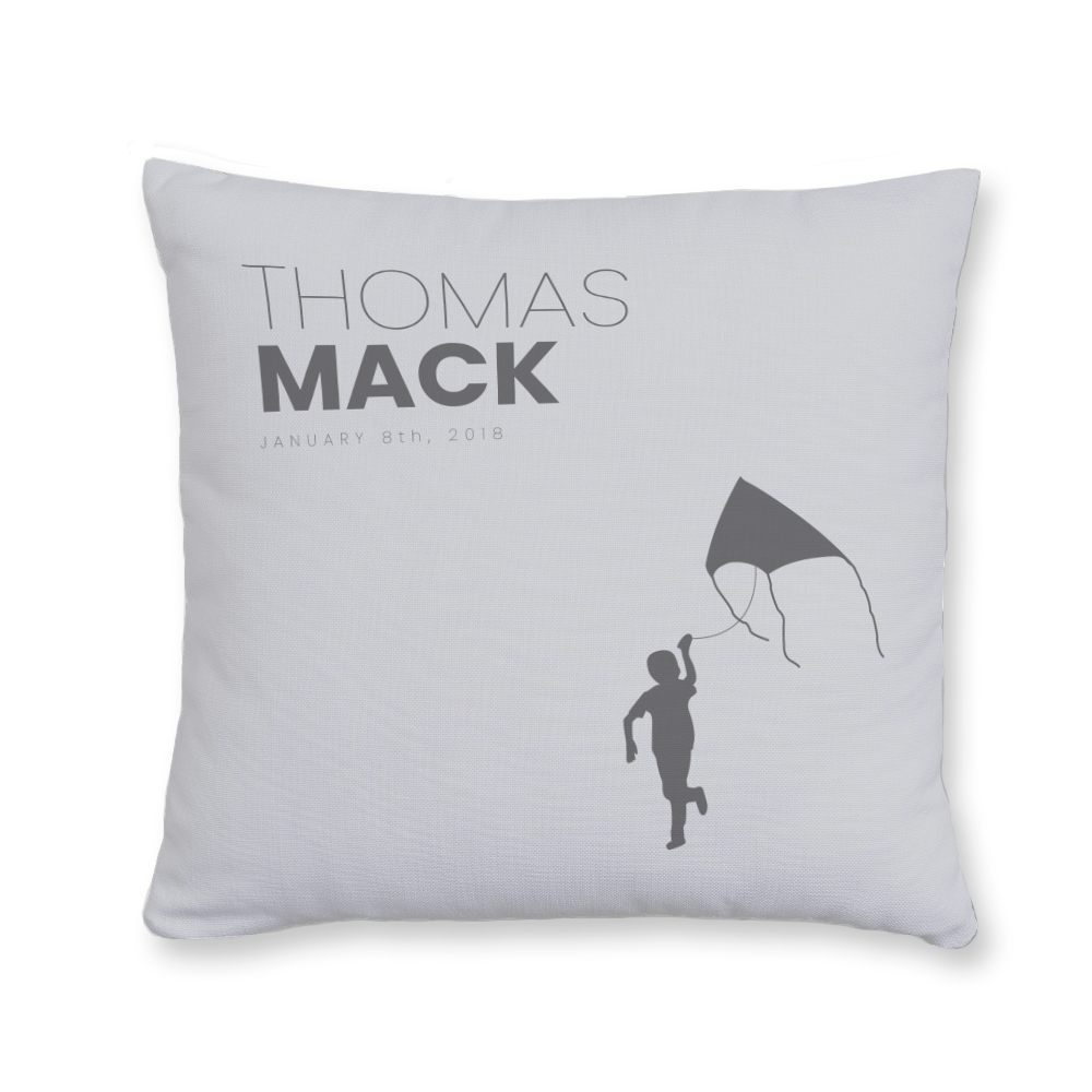 Kite Flying Throw Pillow