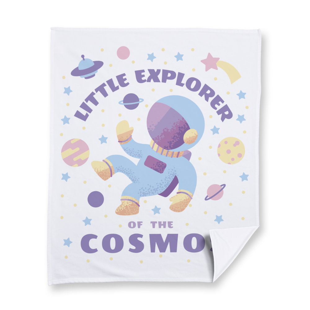 Little Explorer of the Cosmos Fleece Blanket