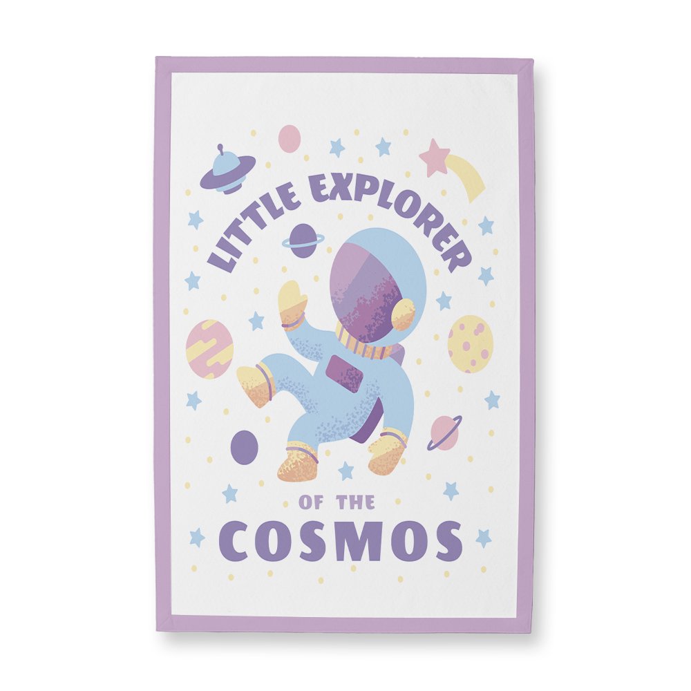 Little Explorer of the Cosmos Rectangle Camp Flag