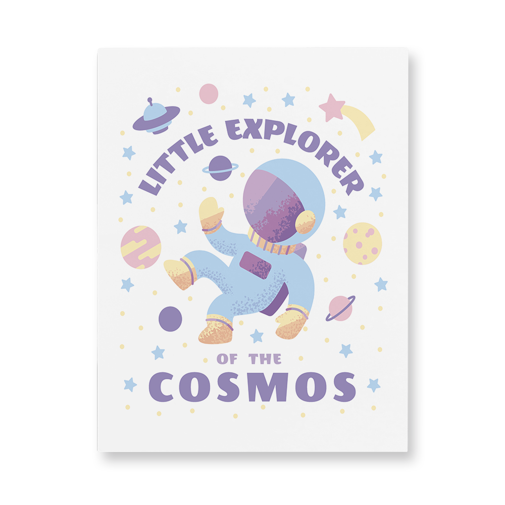 Little Explorer of the Cosmos Aluminum Wall Art