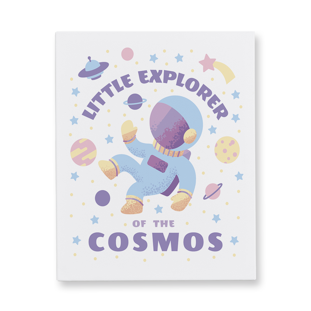 Little Explorer of the Cosmos Canvas Wall Art