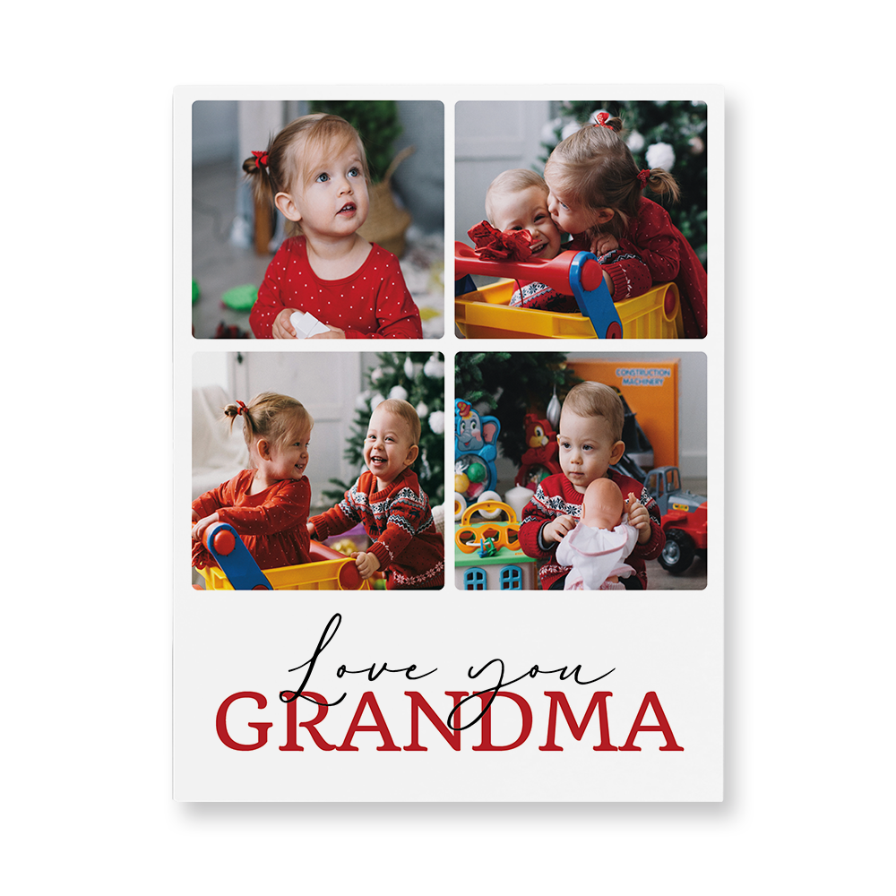 Love You Grandma Aluminum Wall Art