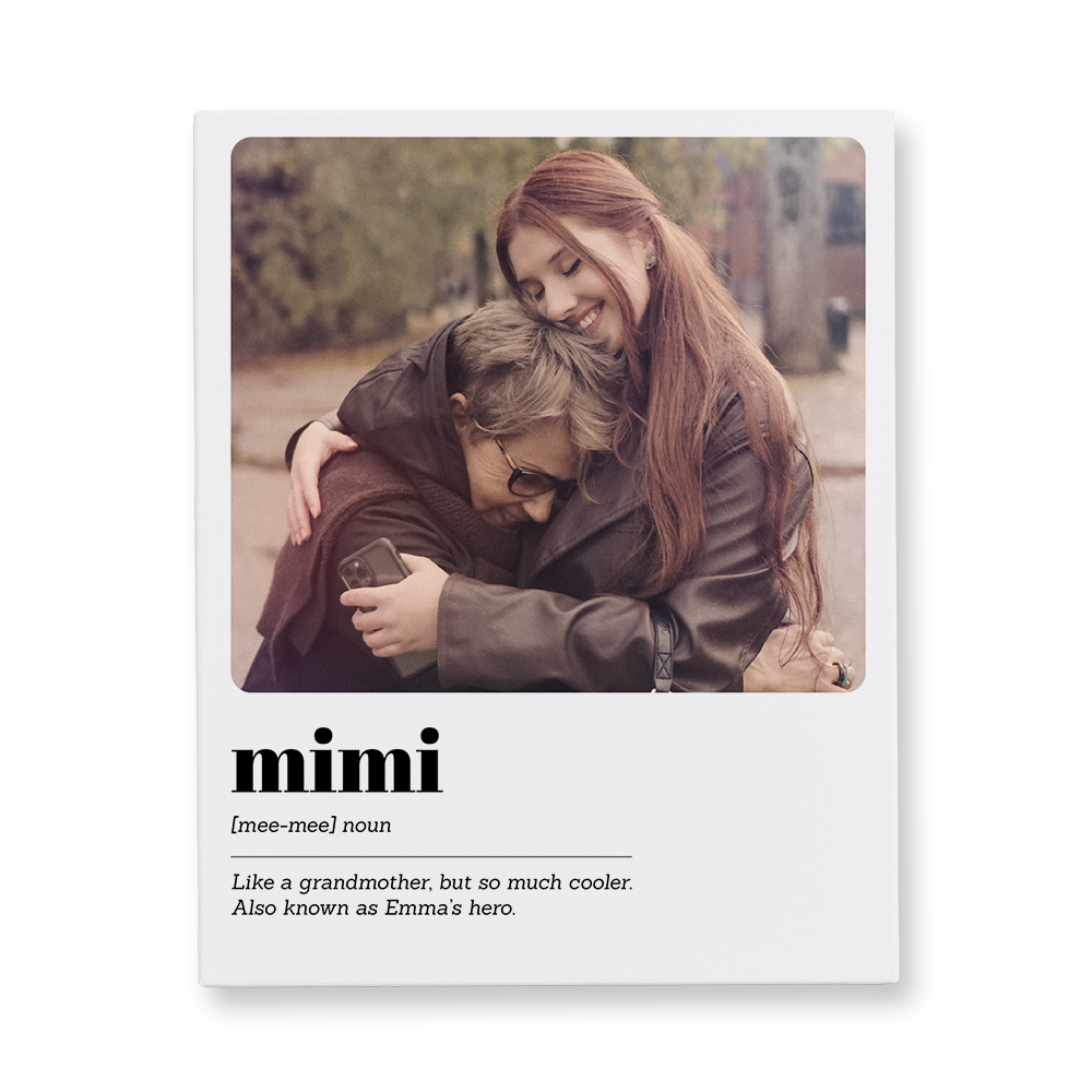 Mimi Meaning Canvas Wall Art