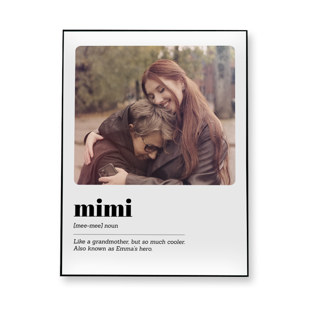 Mimi Meaning Fabric-In-A-Frame Wall Art