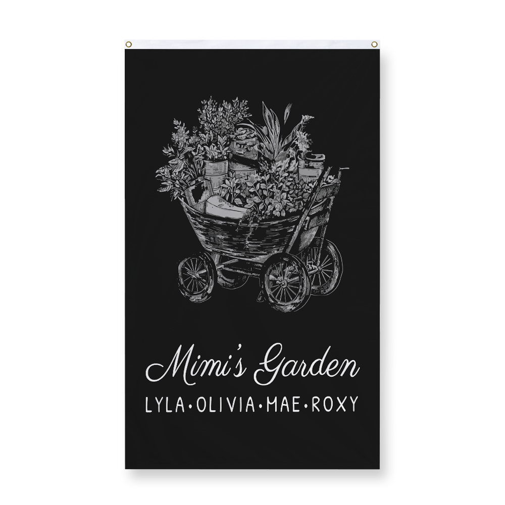 Mimi's Garden Display Flag