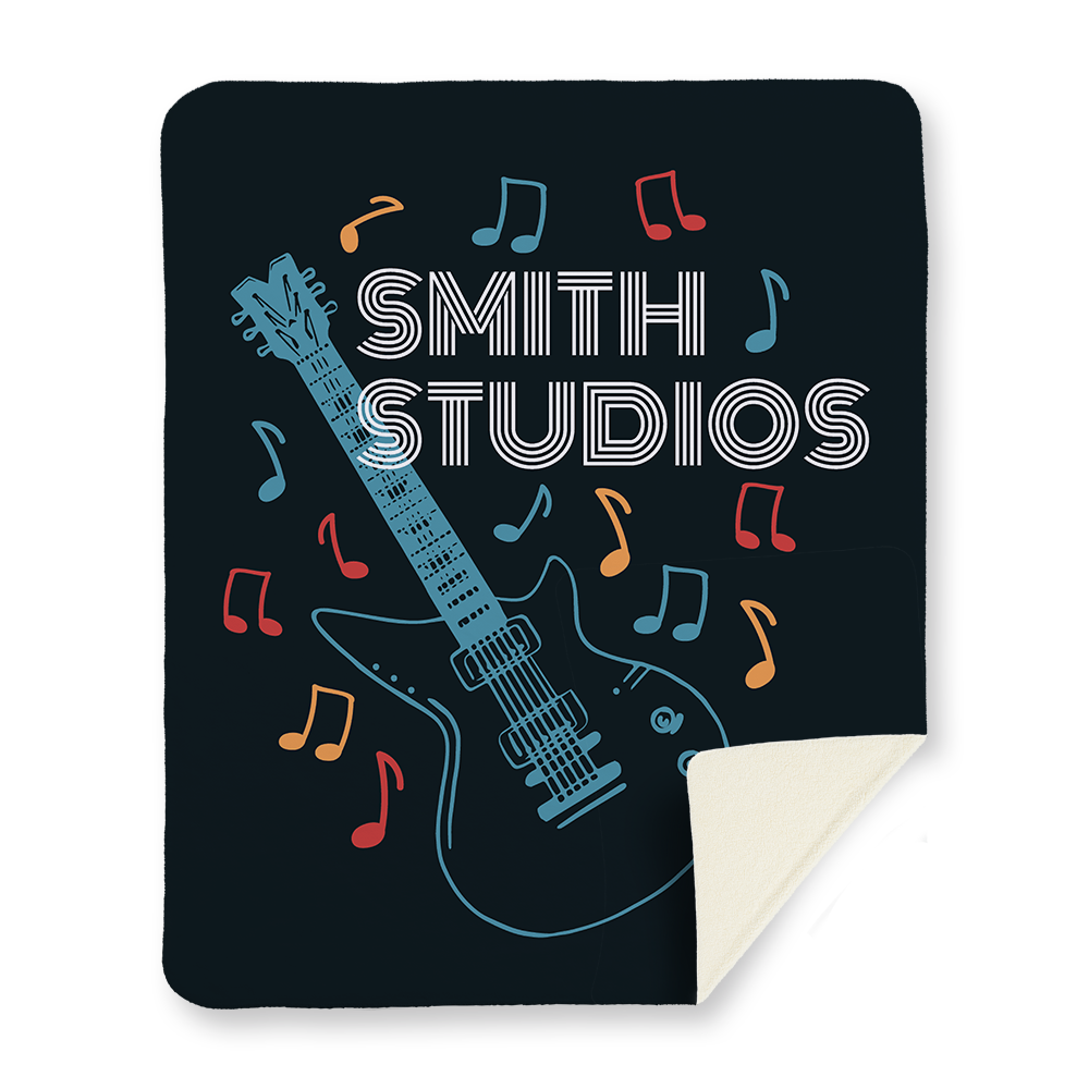 my-guitar-studio-line-art-blanket-sherpa-portrait.png