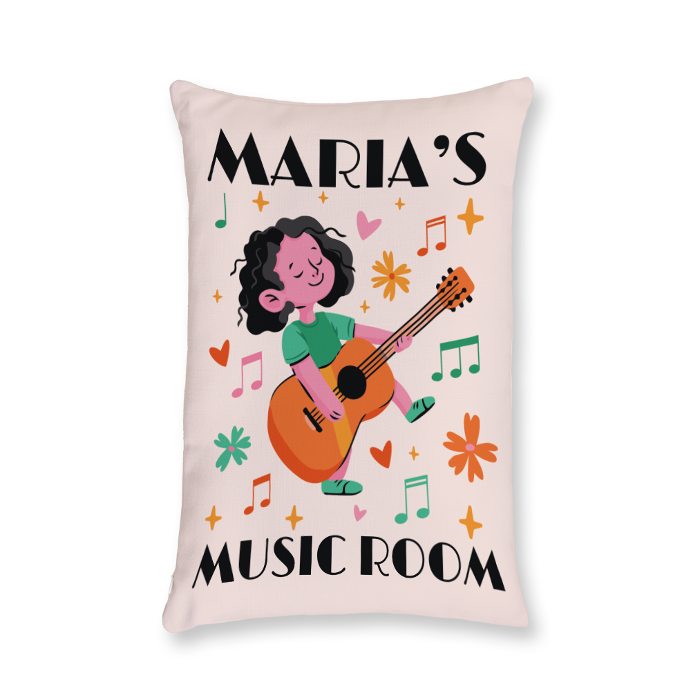 My Music Room Throw Pillow