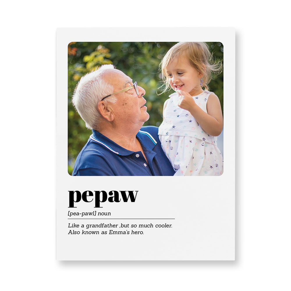 Pepaw Meaning Aluminum Wall Art