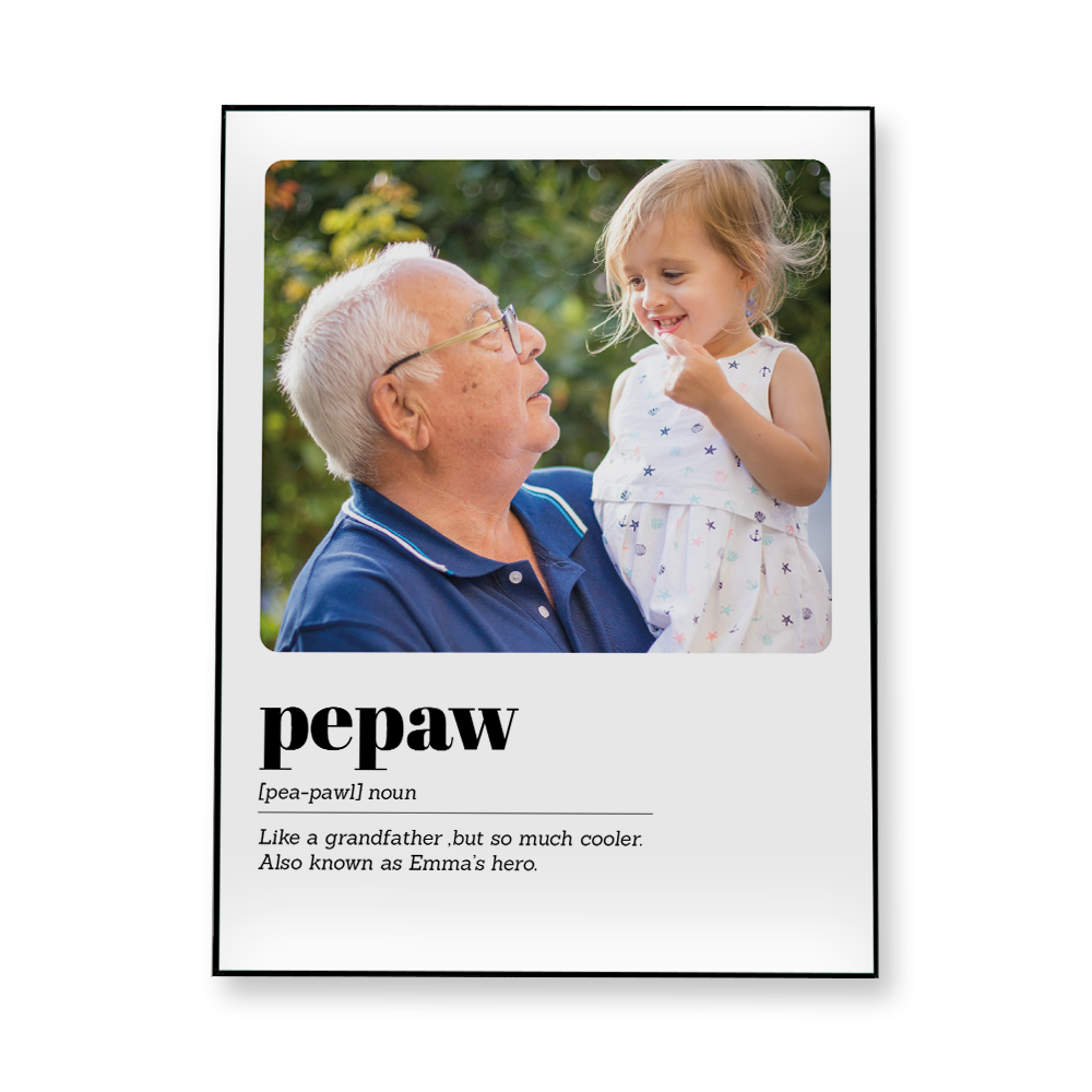 Pepaw Meaning Fabric-In-A-Frame Wall Art