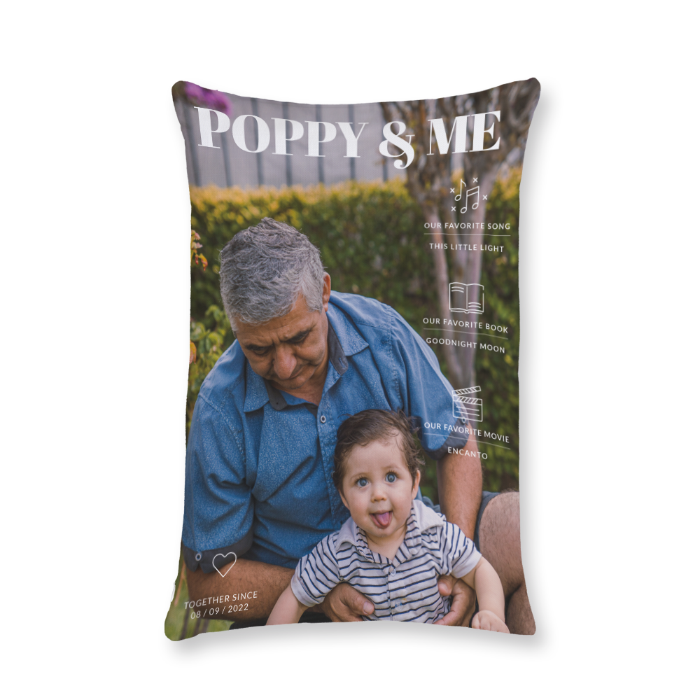 Poppy & Me Throw Pillow