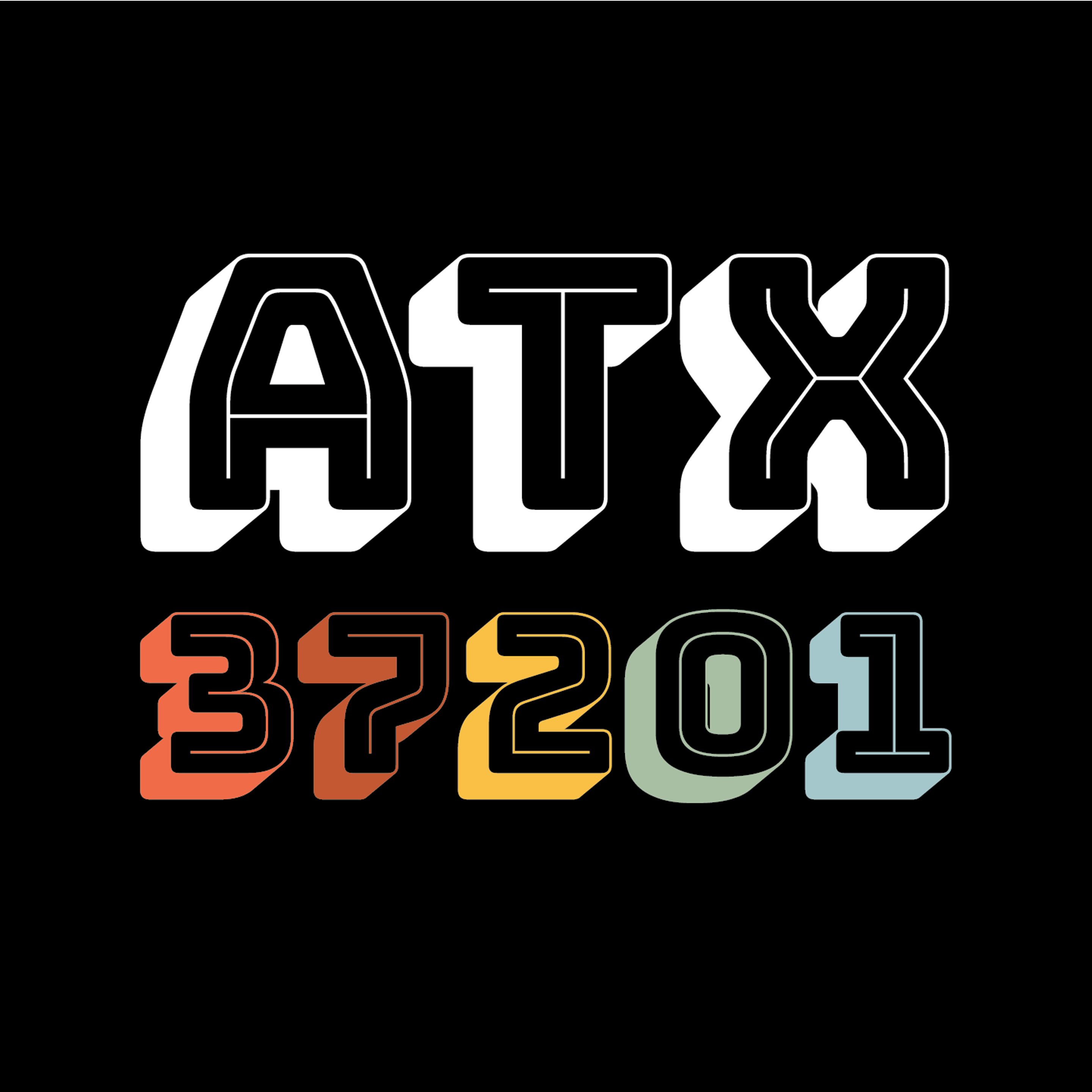 Zip Code Font Rainbow Zip Code – Home & Ink