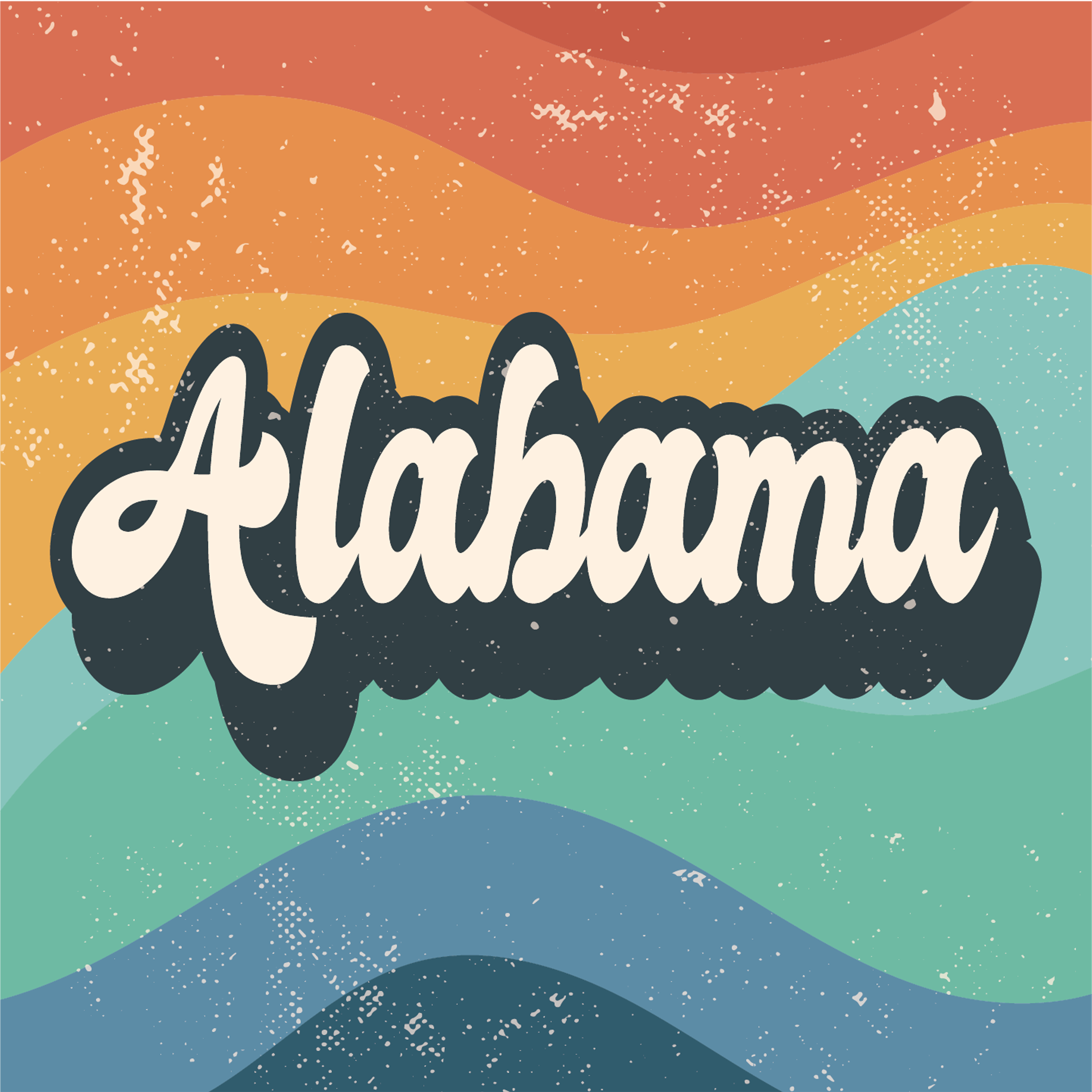 Retro Lettering Alabama – Home & Ink