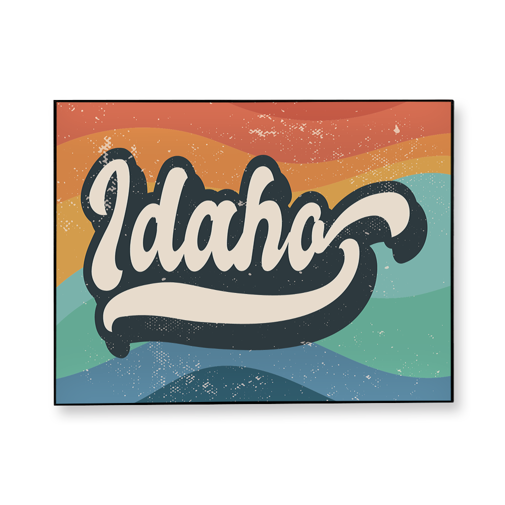 retro-lettering-idaho-fabric-in-a-frame-wall-art