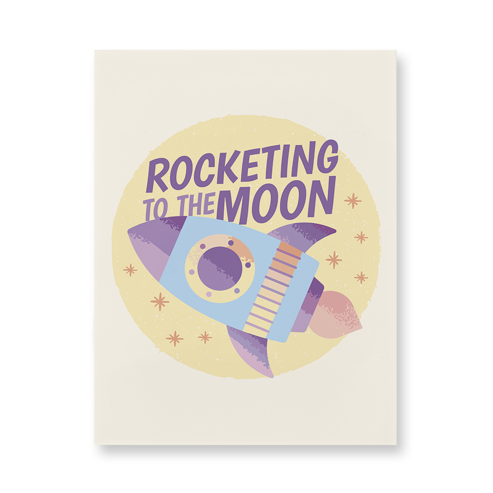 Rocketing to the Moon Acrylic Wall Art