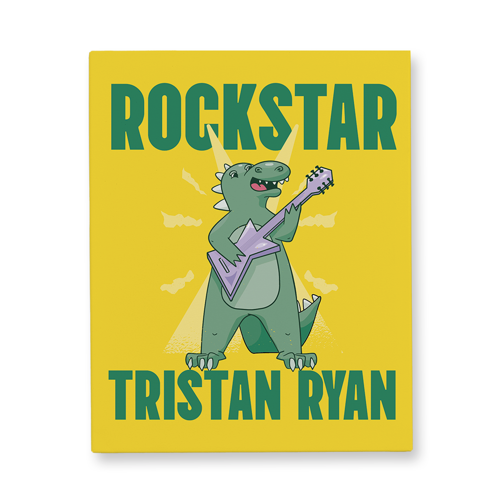 Rockstar Dino Canvas Wall Art